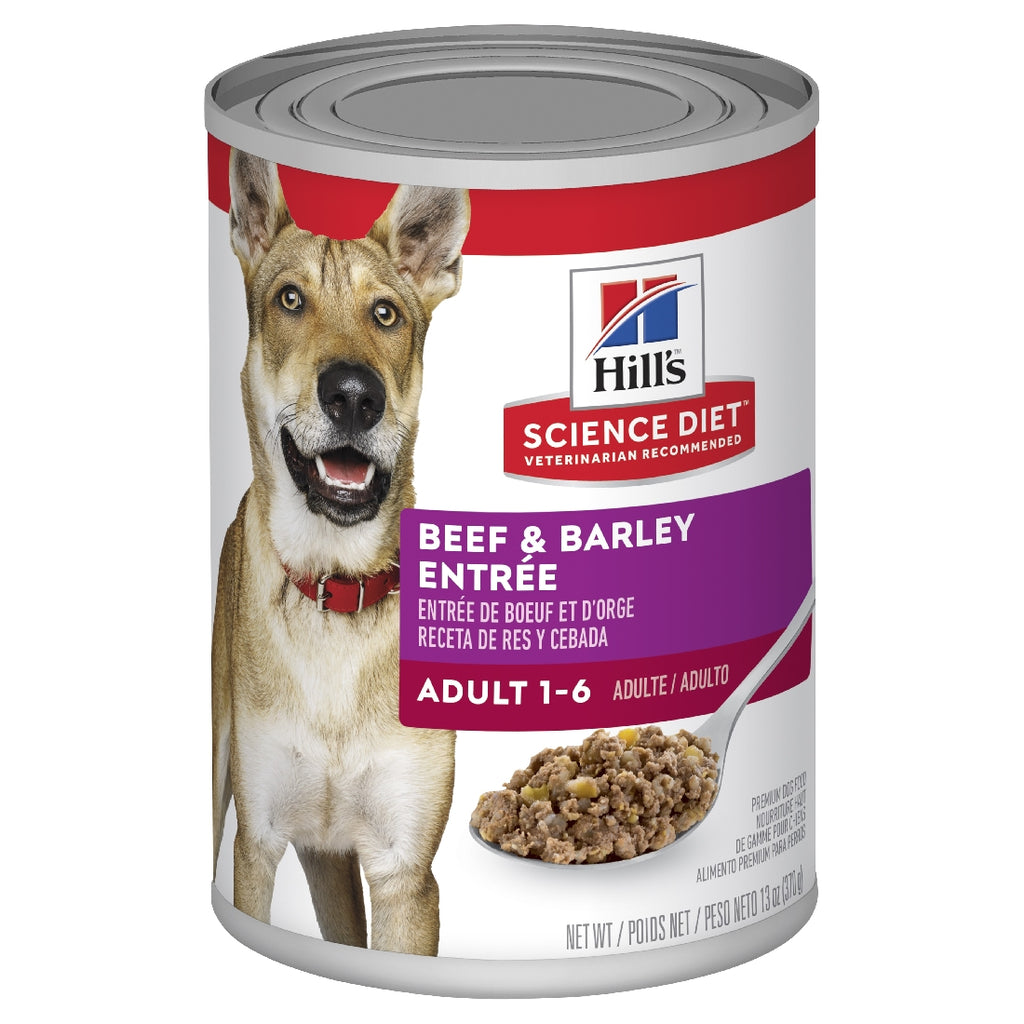HILLS DOG CAN BEEF AND BARLEY ENTREE 370G