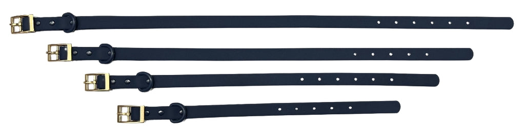 LOTTIE AND LOTUS WATERPROOF DOG COLLAR NAVY BLUE [SZ:Extra Large]