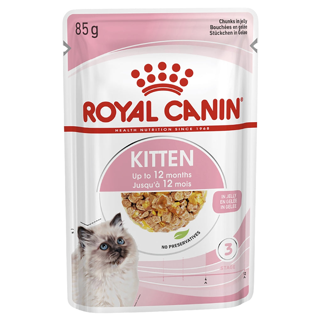 Pack of ROYAL CANIN CAT KITTEN INSTINCTIVE JELLY 85G [PKS:12]