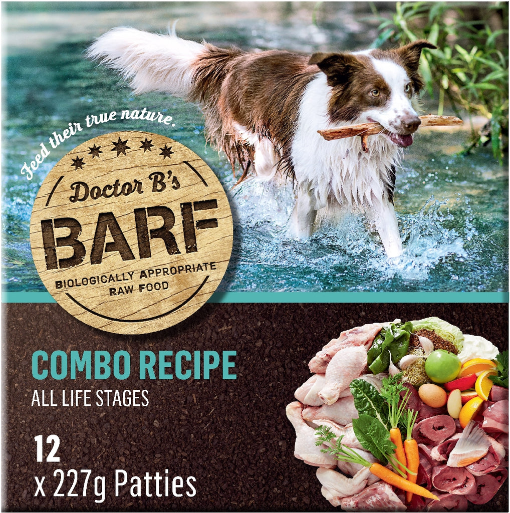 BARF DOG COMBO 2.72KG (12 X 227G PATTIES)