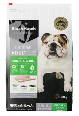 BLACK HAWK DOG CHICKEN AND RICE [WGT:20KG]
