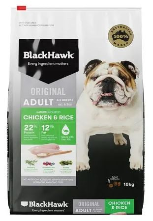 BLACK HAWK DOG CHICKEN AND RICE [WGT:10KG]