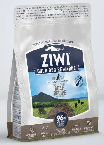 TREAT ZIWI PEAK GOOD DOG REWARDS BEEF 85G