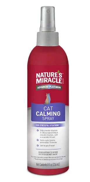 NATURES MIRACLE ADVANCED CAT CALMING SPRAY 236ML