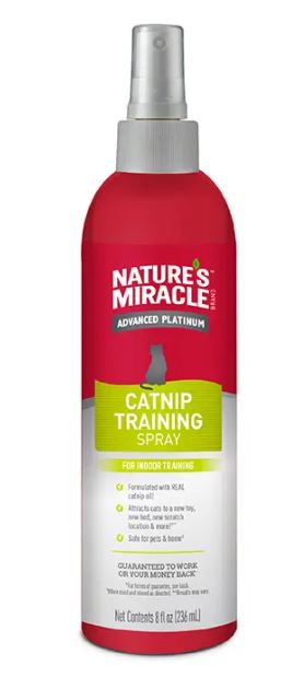 NATURES MIRACLE ADVANCED CATNIP TRAINING SPRAY 236ML