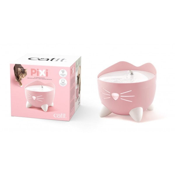 PIXI CAT FOUNTAIN DRINKER LIGHT PINK