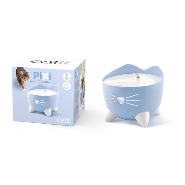 PIXI CAT FOUNTAIN DRINKER LIGHT BLUE