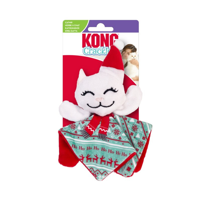 XMAS CAT TOY KONG HOLIDAY CRACKLES SANTA KITTY 2022