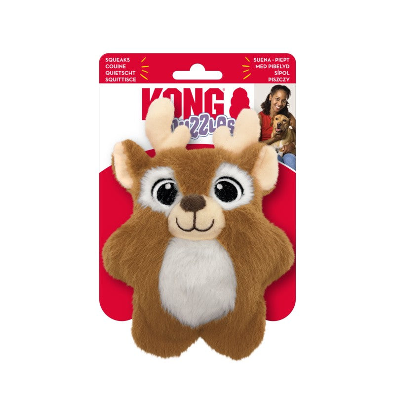 XMAS DOG TOY KONG SNUZZLES REINDEER SML