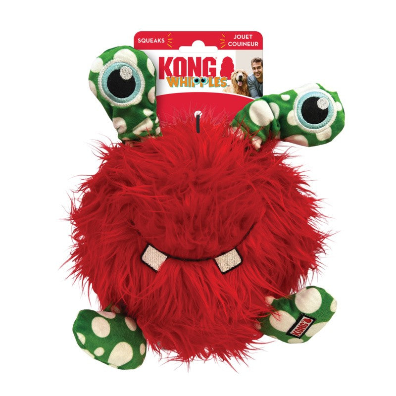 XMAS DOG TOY KONG WHIPPLES ASSORTED XL