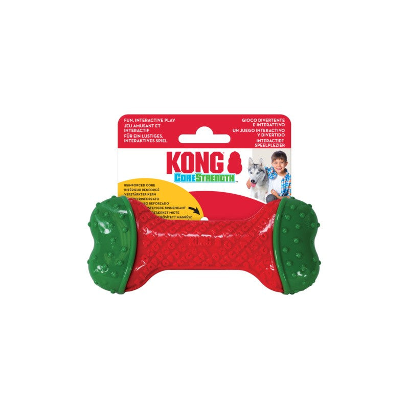 XMAS DOG TOY KONG HOLIDAY CORESTRENGTH BONE 2022 [SZ:SML/MED]