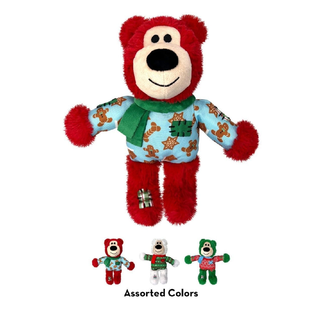 KONG XMAS HOLIDAY WILD KNOTS BEAR ASSORTED 2024 [SZ:MED/LGE]