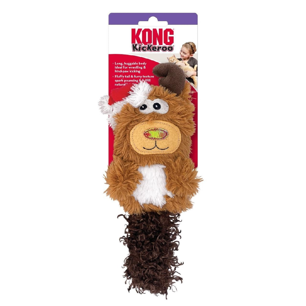 KONG XMAS HOLIDAY KICKEROO CHARACTER ASSORTED CAT TOY 2024