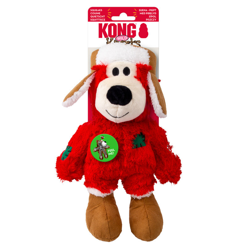 KONG XMAS HOLIDAY WILD KNOTS BEAR ASSORTED 2025 [SZ:MED/LGE]