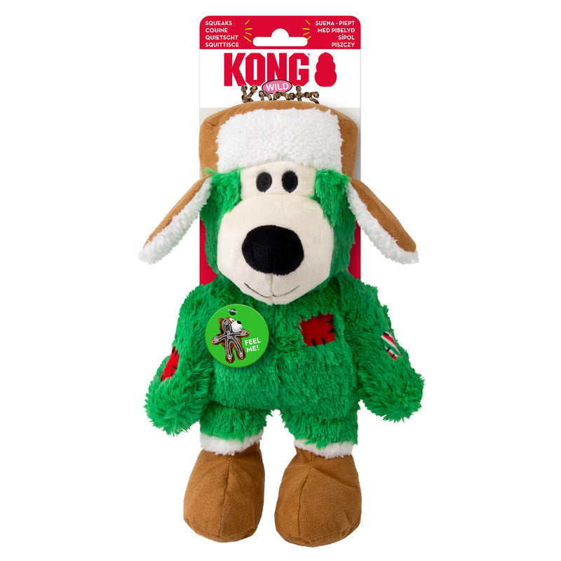 KONG XMAS HOLIDAY WILD KNOTS BEAR ASSORTED 2025 [SZ:MED/LGE]
