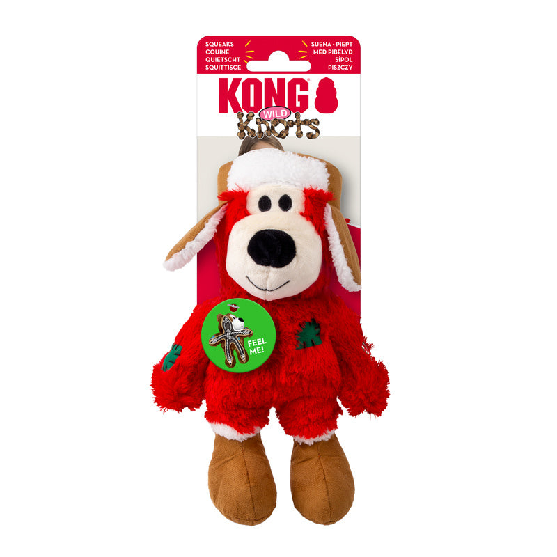 KONG XMAS HOLIDAY WILD KNOTS BEAR ASSORTED 2025 [SZ:SML/MED]