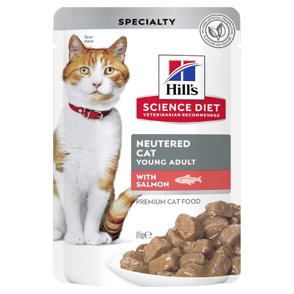 HILLS SCIENCE DIET SACHET NEUTERED CAT WITH SALMON 85G