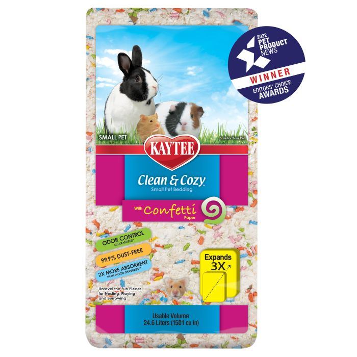 KAYTEE CLEAN AND COZY SMALL ANIMAL BEDDING CONFETTI [SZ:24.6L]
