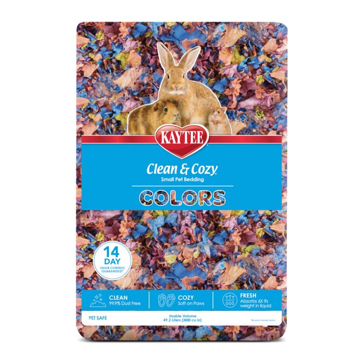 KAYTEE CLEAN AND COZY EXTREME ODOUR SMALL ANIMAL BEDDING KALEIDOSCOPE [SZ:49.2L]