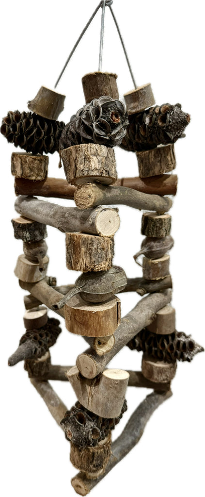 BIRD NERD NATURAL PYRAMID BIRD TOY