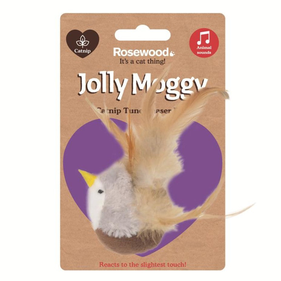 JOLLY MOGGY CATNIP TUNE CHASER BIRD