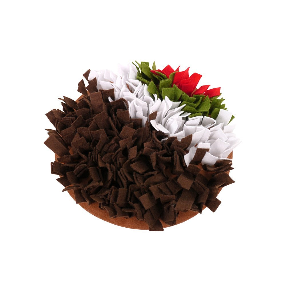 CUPID AND COMET XMAS FESTIVE CHRISTMAS PUDDING SNUFFLE FORAGE MAT