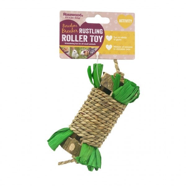 ROSEWOOD BOREDOM BREAKER RUSTLING ROLLER SMALL ANIMAL TOY