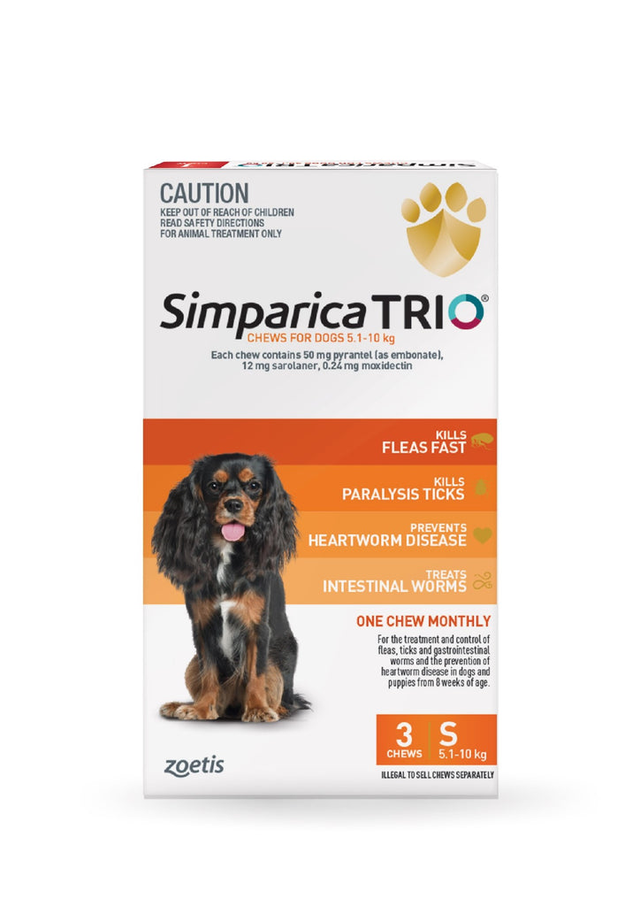SIMPARICA TRIO 5.1-10KG (ORANGE) [PKS:3]