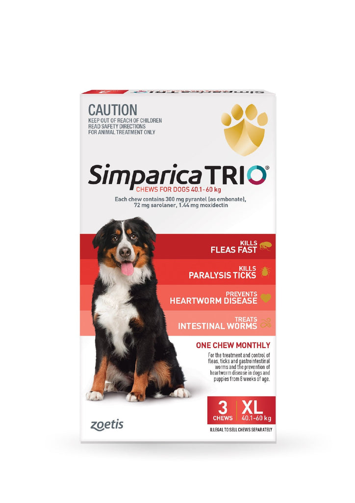 SIMPARICA TRIO 40.1-60KG (RED) [PKS:3]