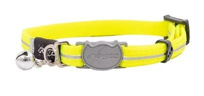 ROGZ CAT COLLAR ALLEYCAT DAYGLOW YELLOW [SZ:XSML]