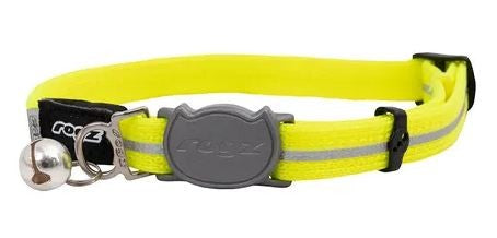 ROGZ CAT COLLAR ALLEYCAT DAYGLOW YELLOW [SZ:SML]