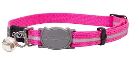 ROGZ CAT COLLAR ALLEYCAT PINK [SZ:SML]