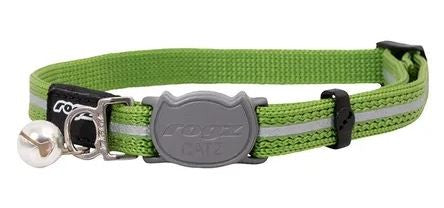 ROGZ CAT COLLAR ALLEYCAT LIME [SZ:SML]