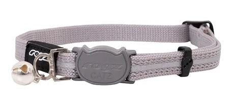 ROGZ CAT COLLAR ALLEYCAT SILVER [SZ:SML]