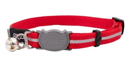 ROGZ CAT COLLAR ALLEYCAT RED [SZ:SML]