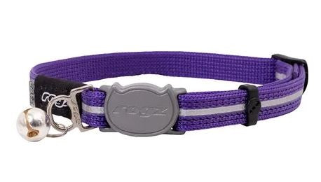 ROGZ CAT COLLAR ALLEYCAT PURPLE [SZ:SML]