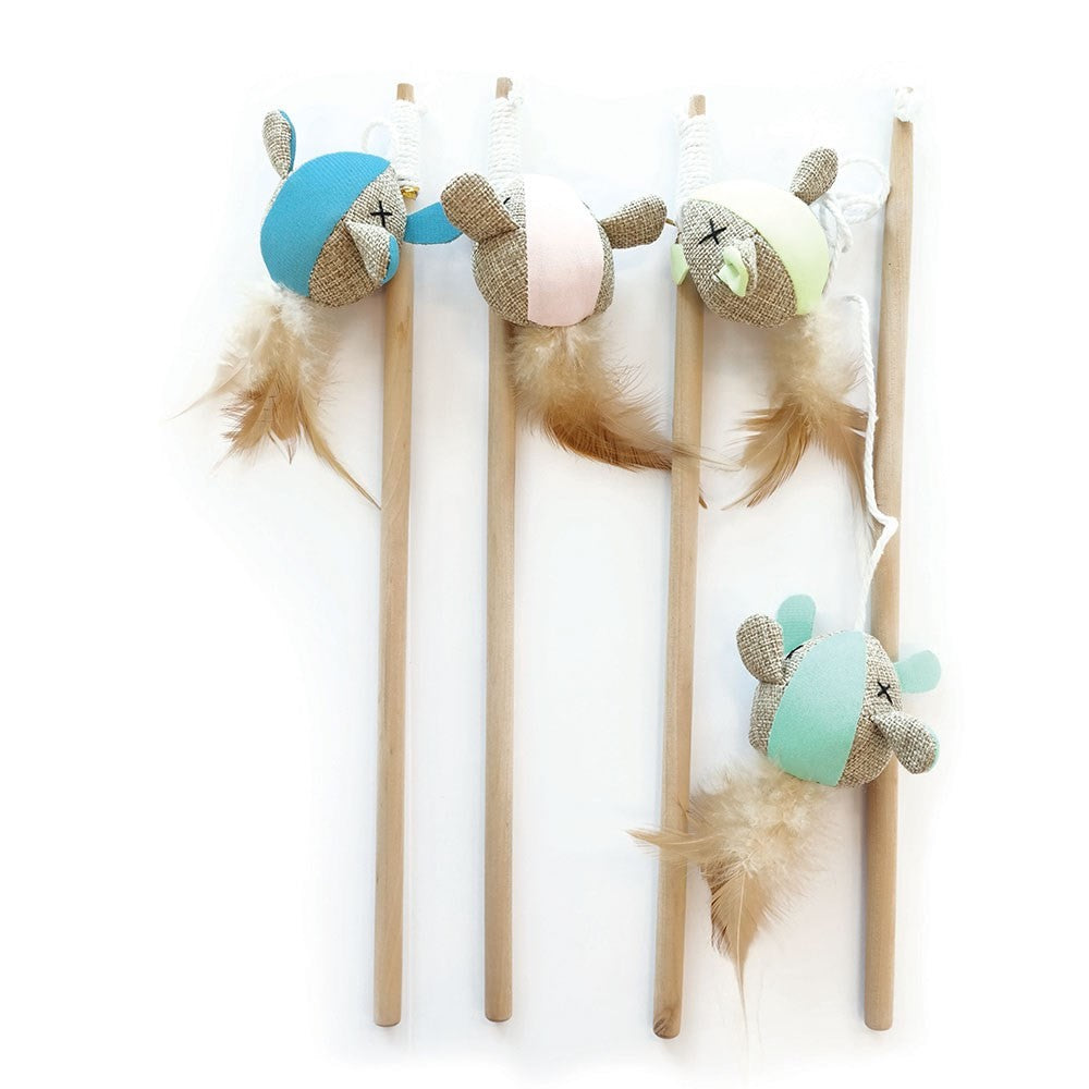 M-PETS MOUSE CAT WAND 35CM – Pittwater Pets