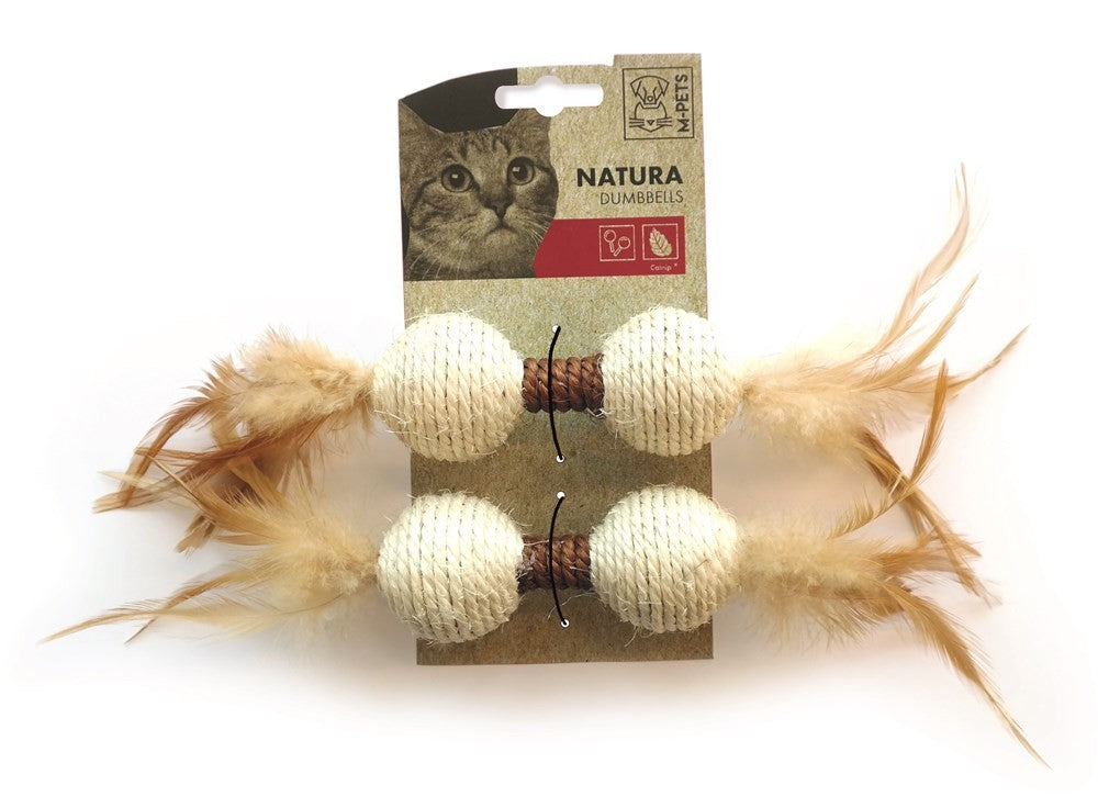 M-PETS NATURA DUMBBELLS CAT TOY