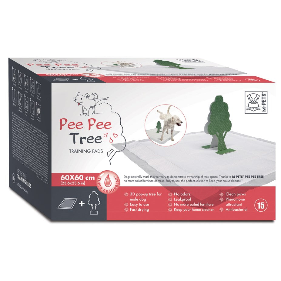 M-PETS PEE PEE TREE TOILET TRAINING PADS 15PK