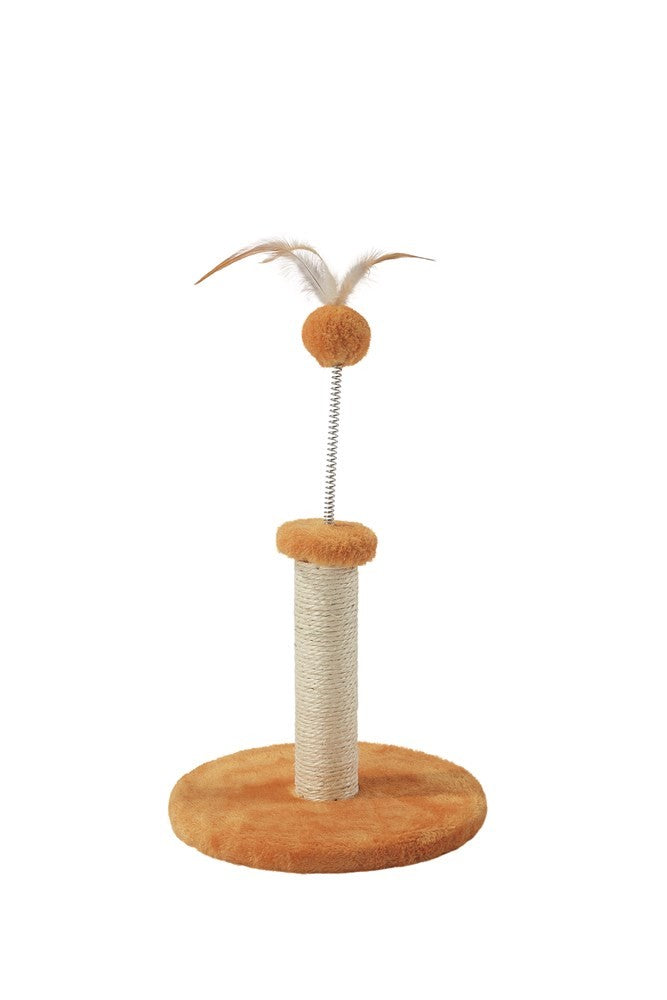 M-PETS MY FIRST CAT TREE CAT SCRATCHER FEATHER ORANGE