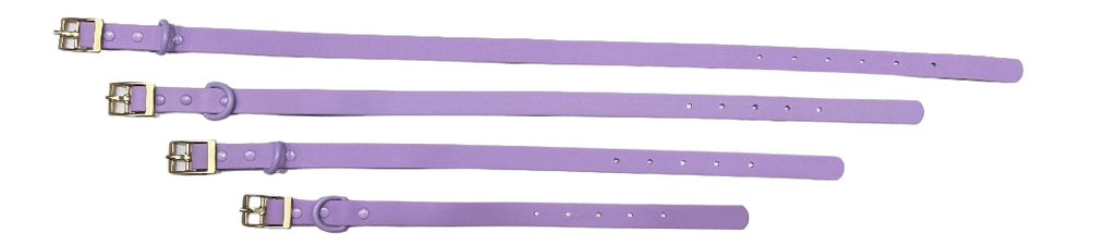 LOTTIE AND LOTUS WATERPROOF DOG COLLAR LAVENDER PURPLE [SZ:Large]