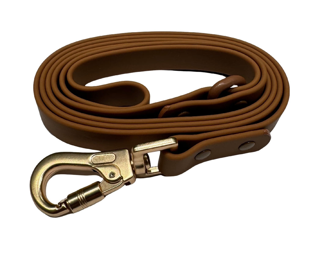 LOTTIE AND LOTUS WATERPROOF DOG LEAD [CLR:AUTUMN TAN]