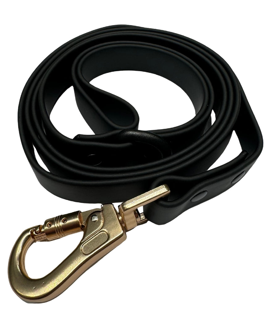 LOTTIE AND LOTUS WATERPROOF DOG LEAD [CLR:JET BLACK]