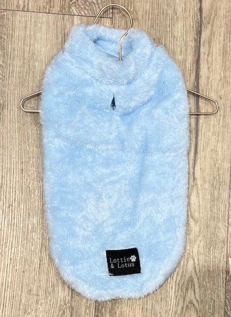 LOTTIE AND LOTUS SNUGGLEBUG JUMPER SEA FOAM BLUE [LTH:70cm]