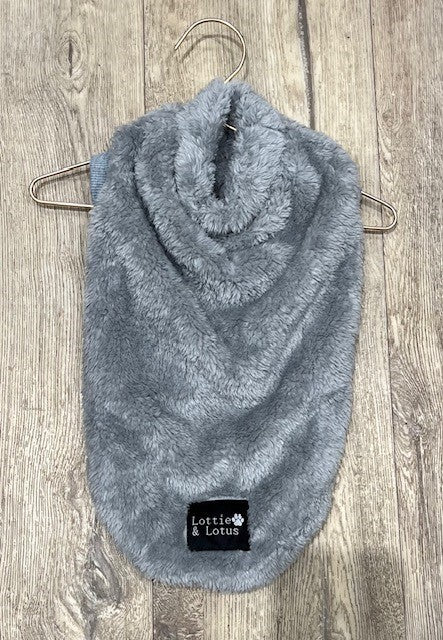 LOTTIE AND LOTUS SNUGGLEBUG JUMPER CLOUD GREY [LTH:40cm]