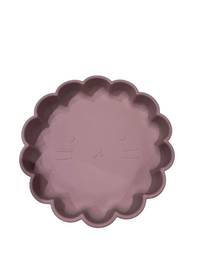 LOTTIE AND LOTUS SILICONE DAISY CAT BOWL [CLR:DUSTY PINK]