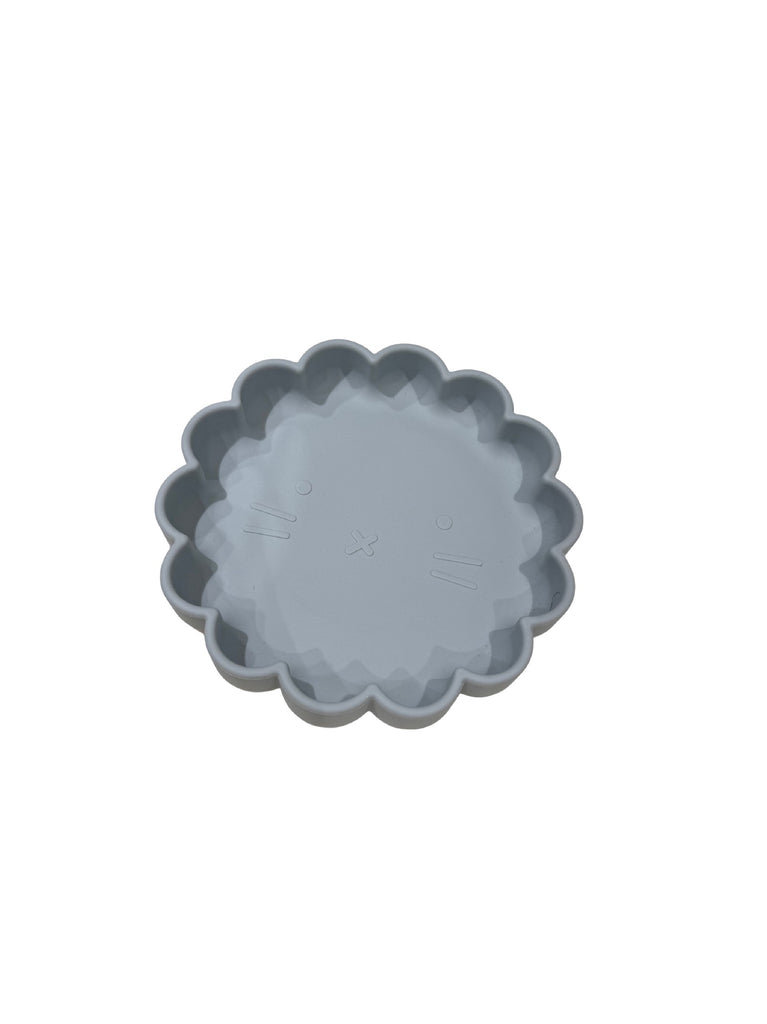 LOTTIE AND LOTUS SILICONE DAISY CAT BOWL [CLR:CLOUD GREY BLUE]