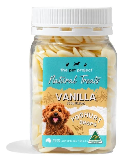 THE PET PROJECT YOGHURT DROPS VANILLA 250G