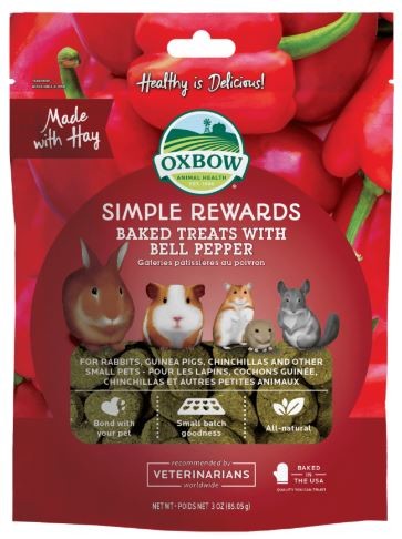 OXBOW SIMPLE REWARDS BAKED TREATS WITH BELL PEPPER 85G