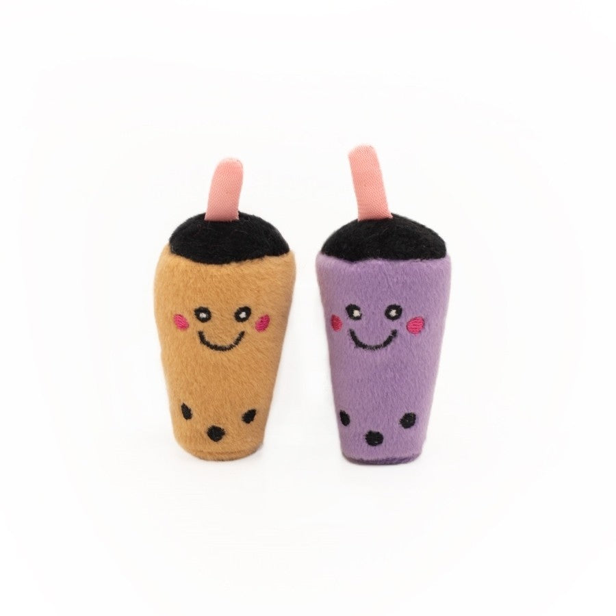 ZIPPY PAWS ZIPPY CLAWS MILK TEA AND TARO CAT TOY 2PK